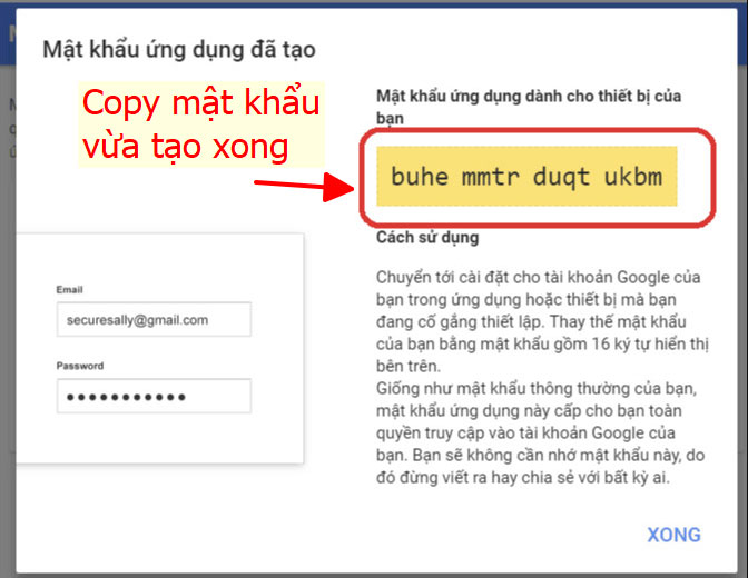 Hướng dẫn tạo mật khẩu ứng dụng cho Gmail